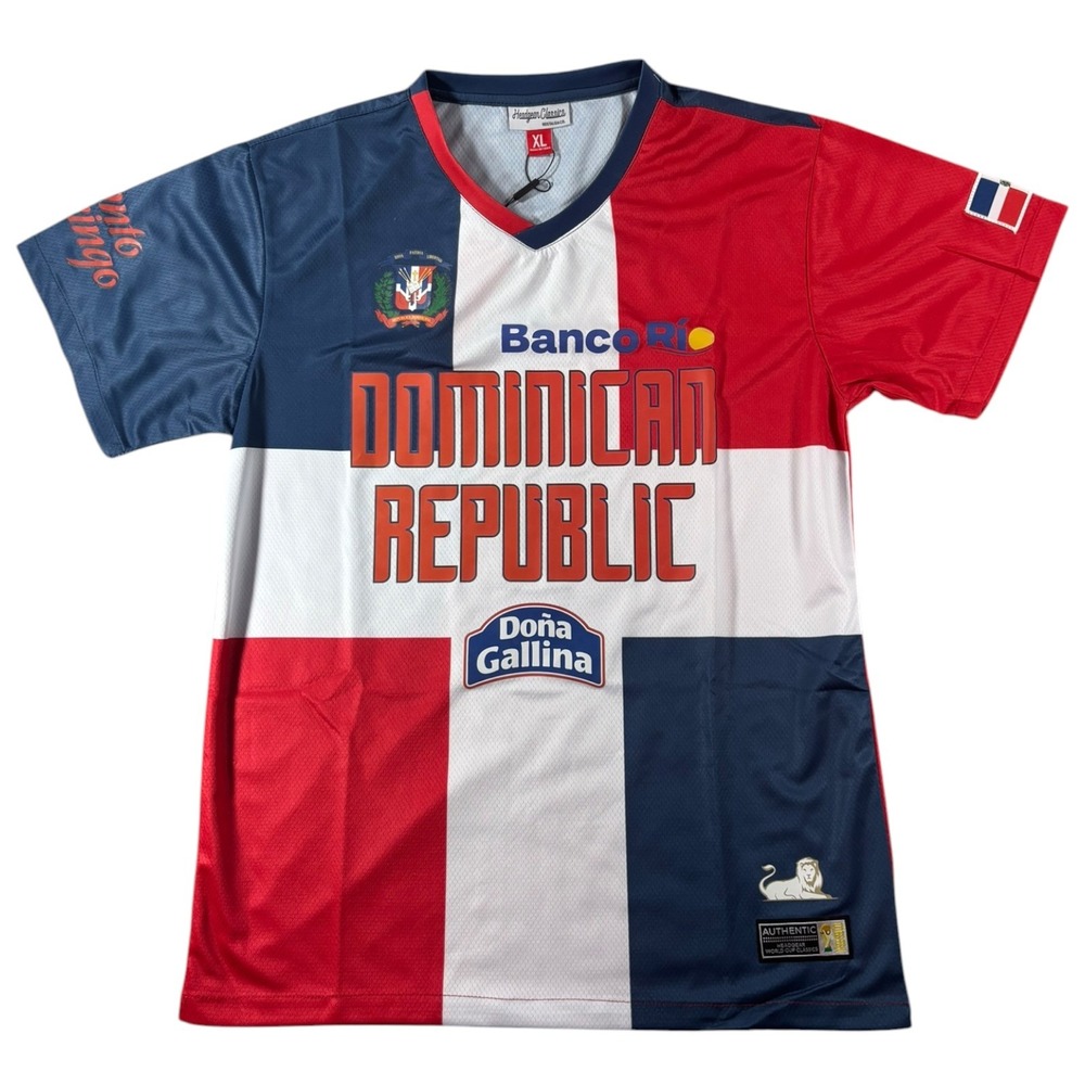 Headgear Classic Dominican Republic Soccer Jersey Youth XL Red White Blue HGC145